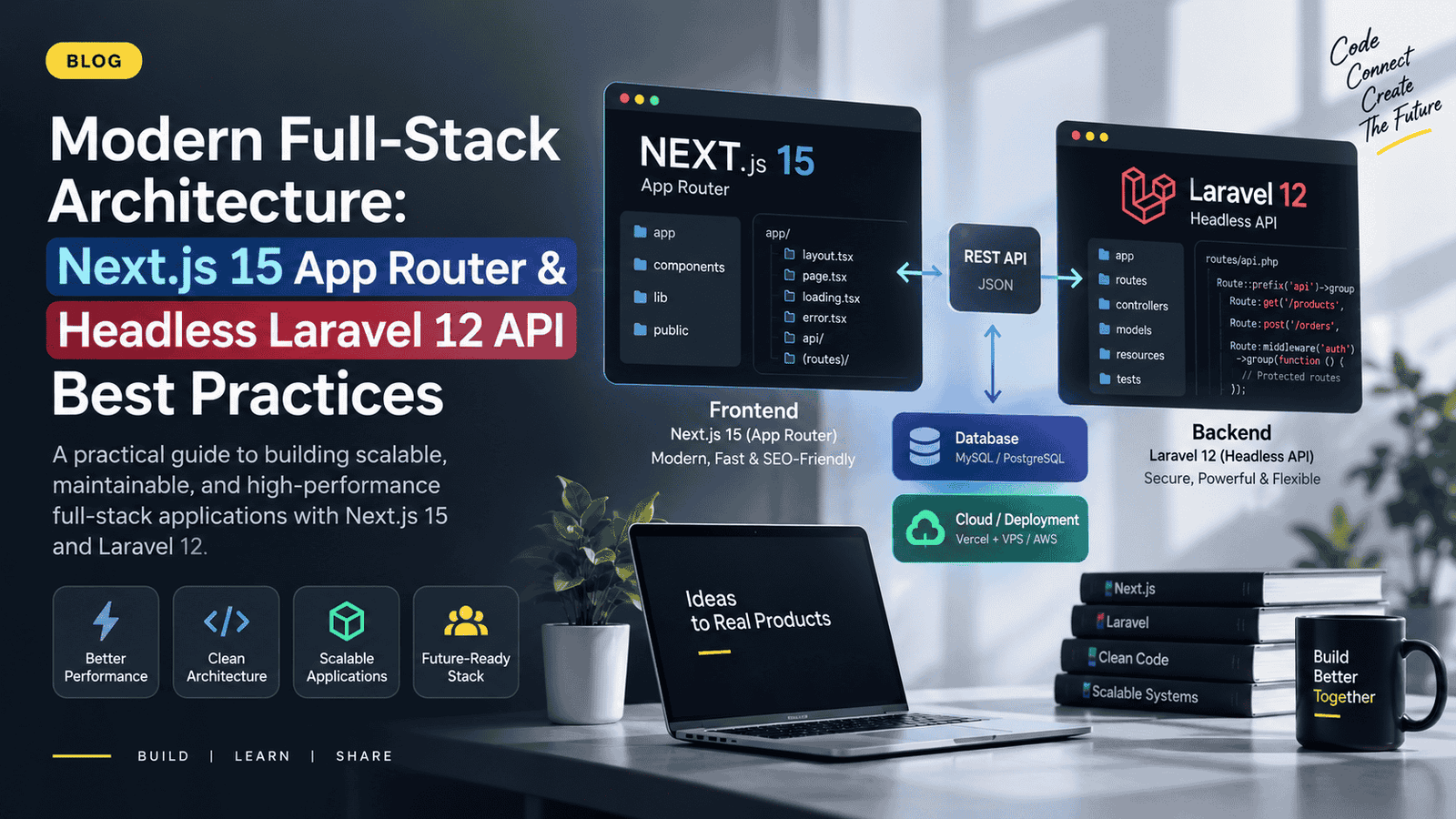 Modern Full-Stack Architecture: Next.js 15 App Router & Headless Laravel 12 API Best Practices